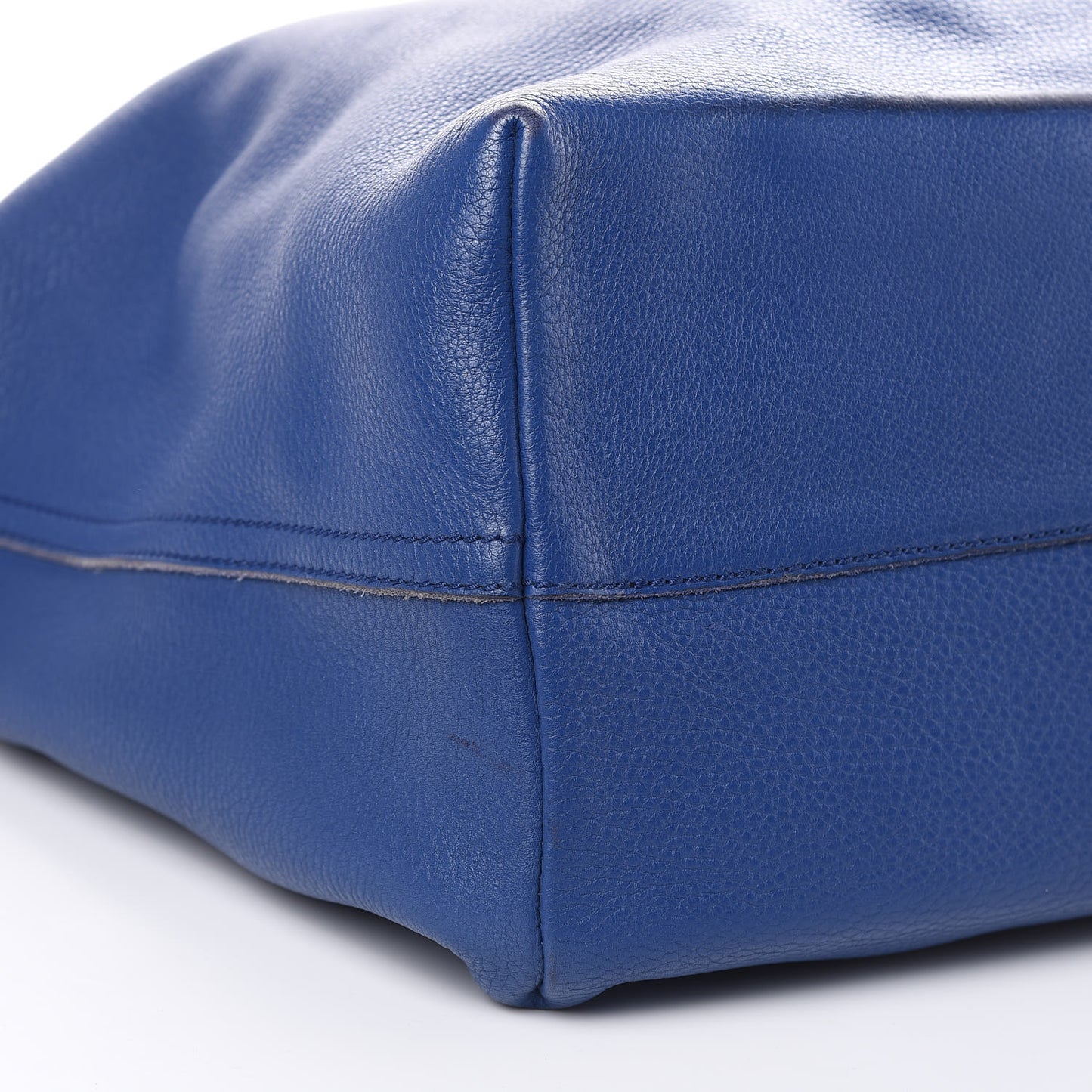 Cervo Deerskin Shopping Tote Cobalt