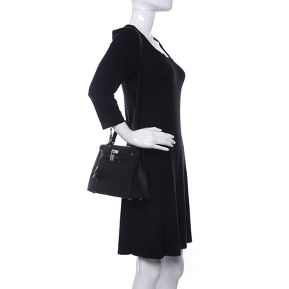 Hermes Epsom Kelly Sellier 25 Black 2 of 11