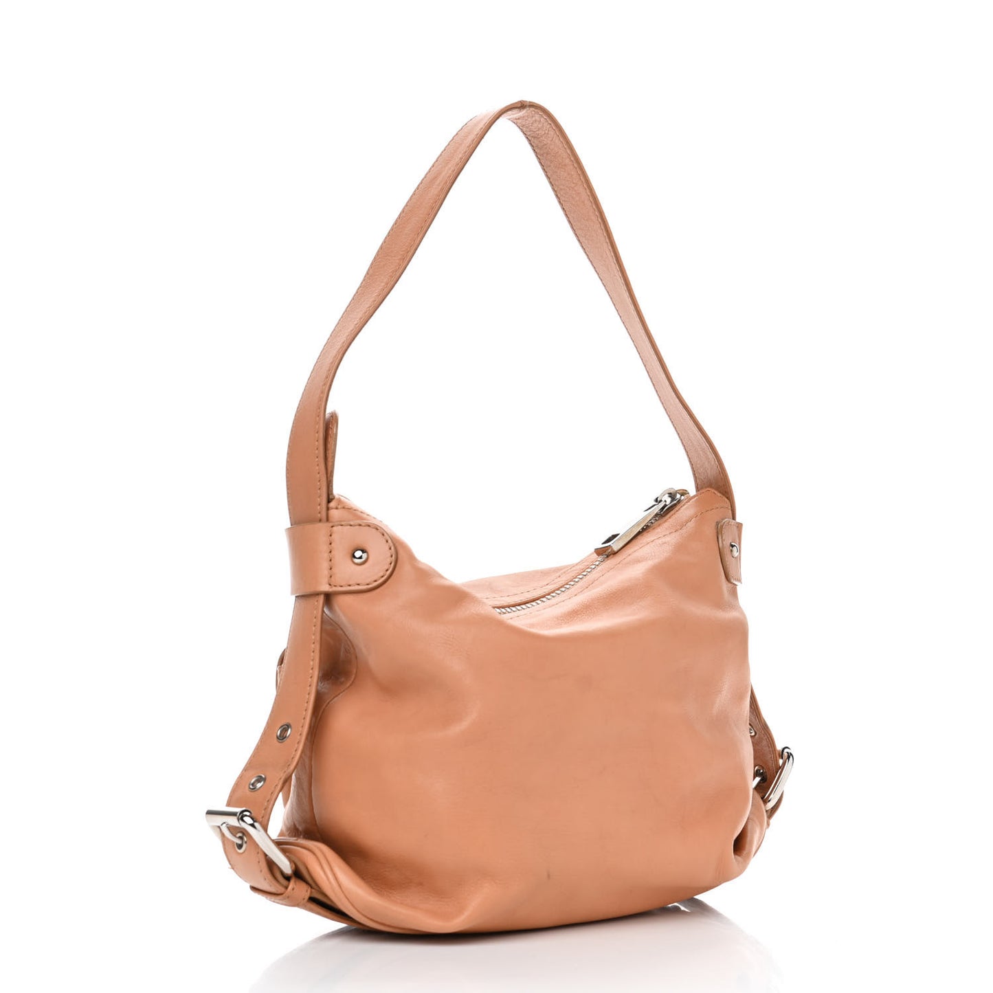 Calfskin Multipocket Hobo Tan