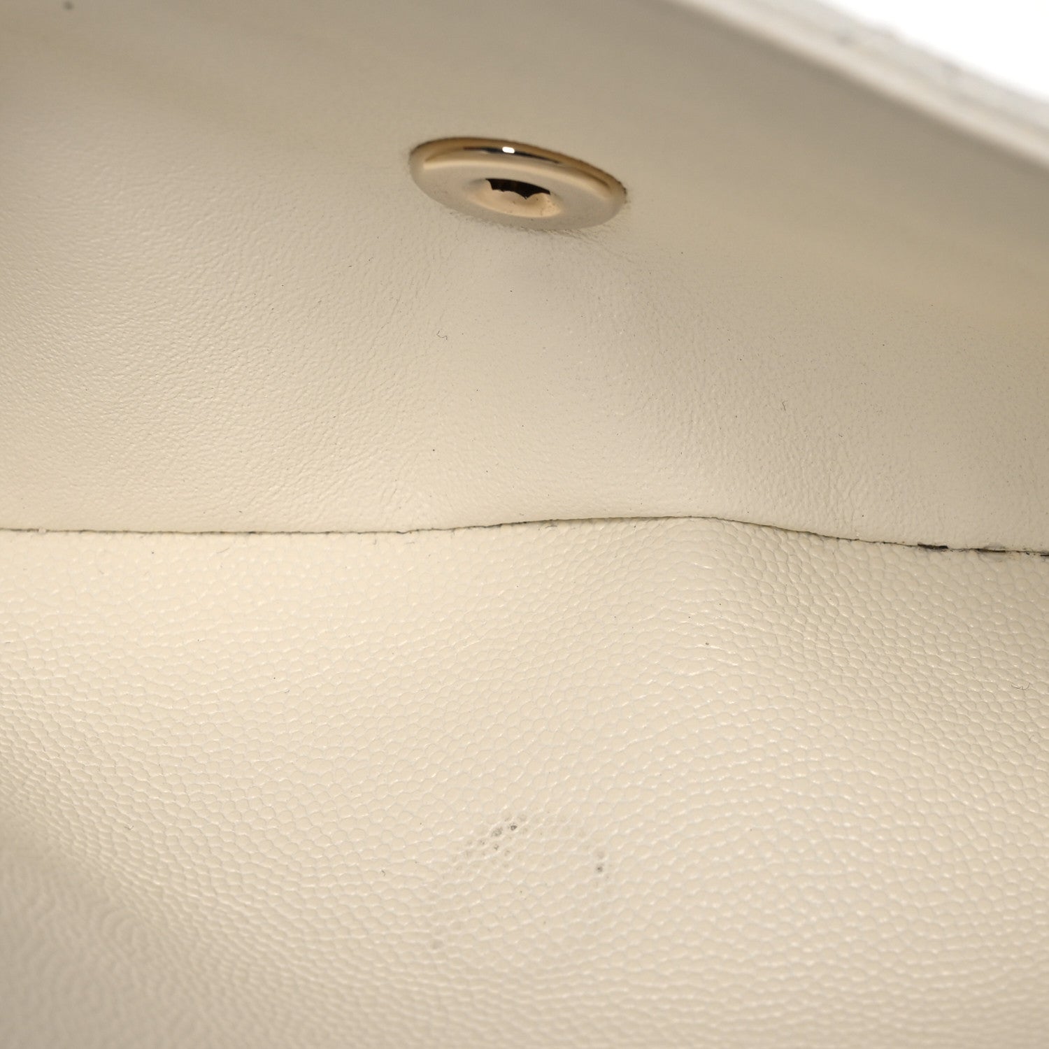 Chanel Caviar Quilted Jumbo Double Flap White 6 of 22