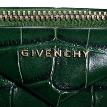 Givenchy Calfskin Crocodile Embossed Small Antigona Emerald 6 of 9