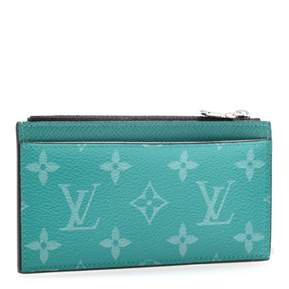 Louis Vuitton Taigarama Coin Card Holder Miami Green 3 of 11