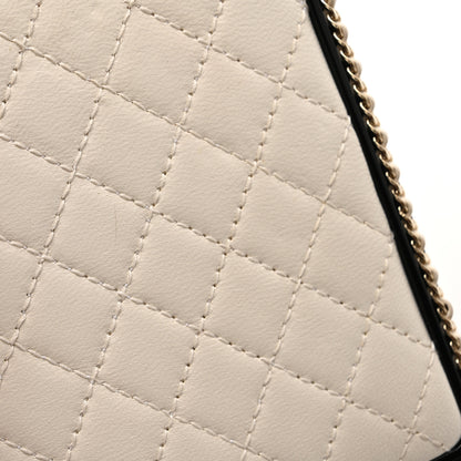 Chanel Plexiglass Lambskin Quilted Perfume Bottle Clutch White Black 11 of 13
