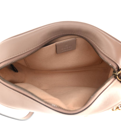 Gucci Calfskin Matelasse Small GG Marmont Chain Shoulder Bag Porcelain Rose 5 of 9