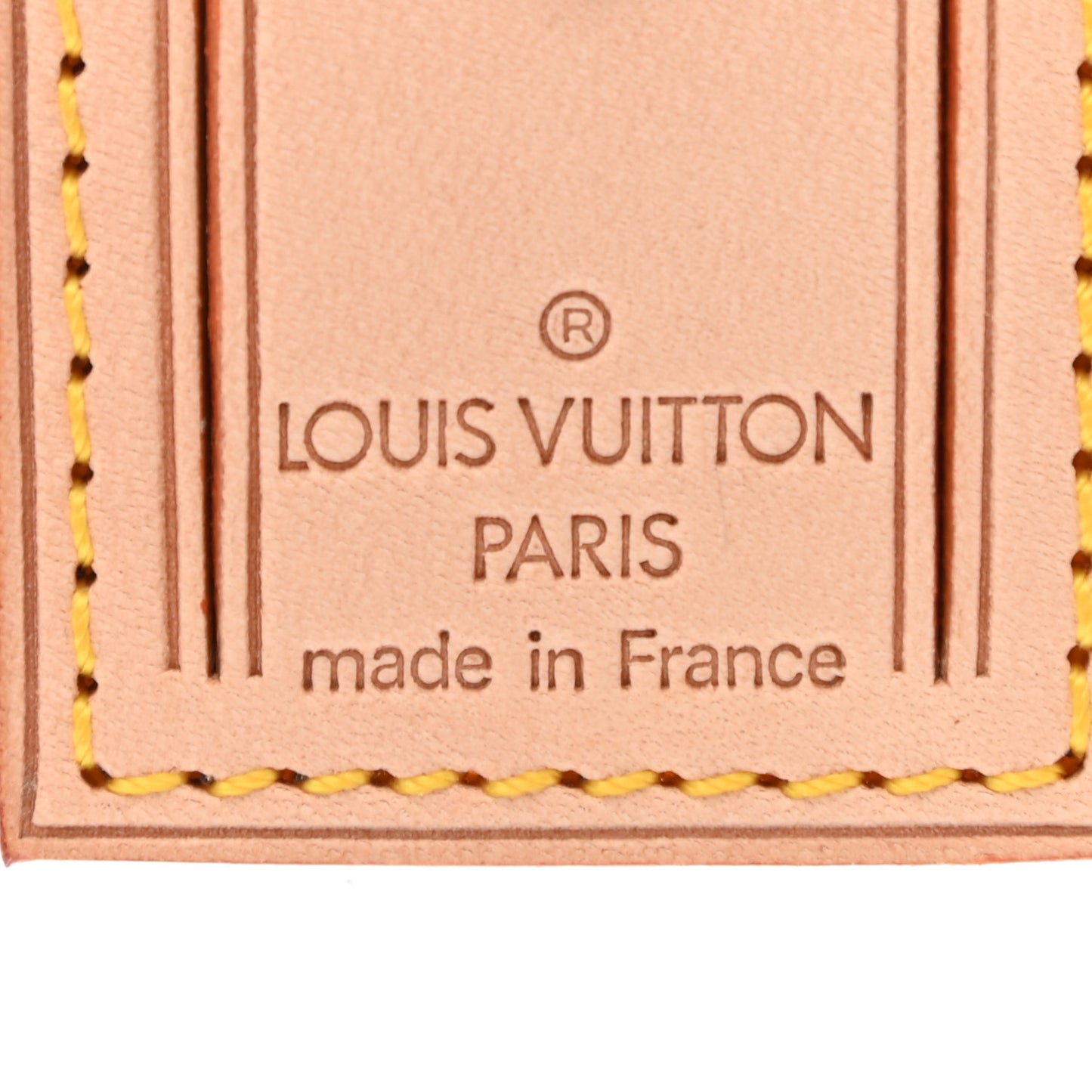 Vachetta Leather Luggage Tag