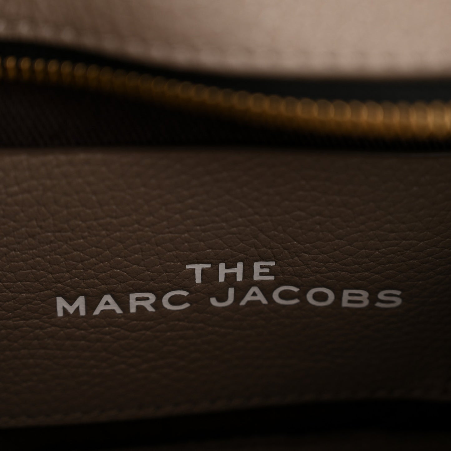 Grained Calfskin Small The Tote Bag Cement