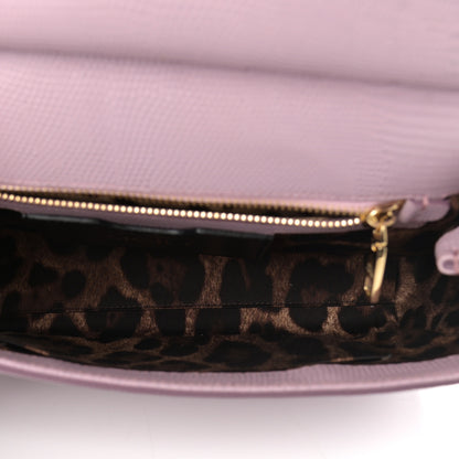 Dolce & Gabbana Stampa Iguana Crystal Medium Miss Sicily Satchel Purple 5 of 10