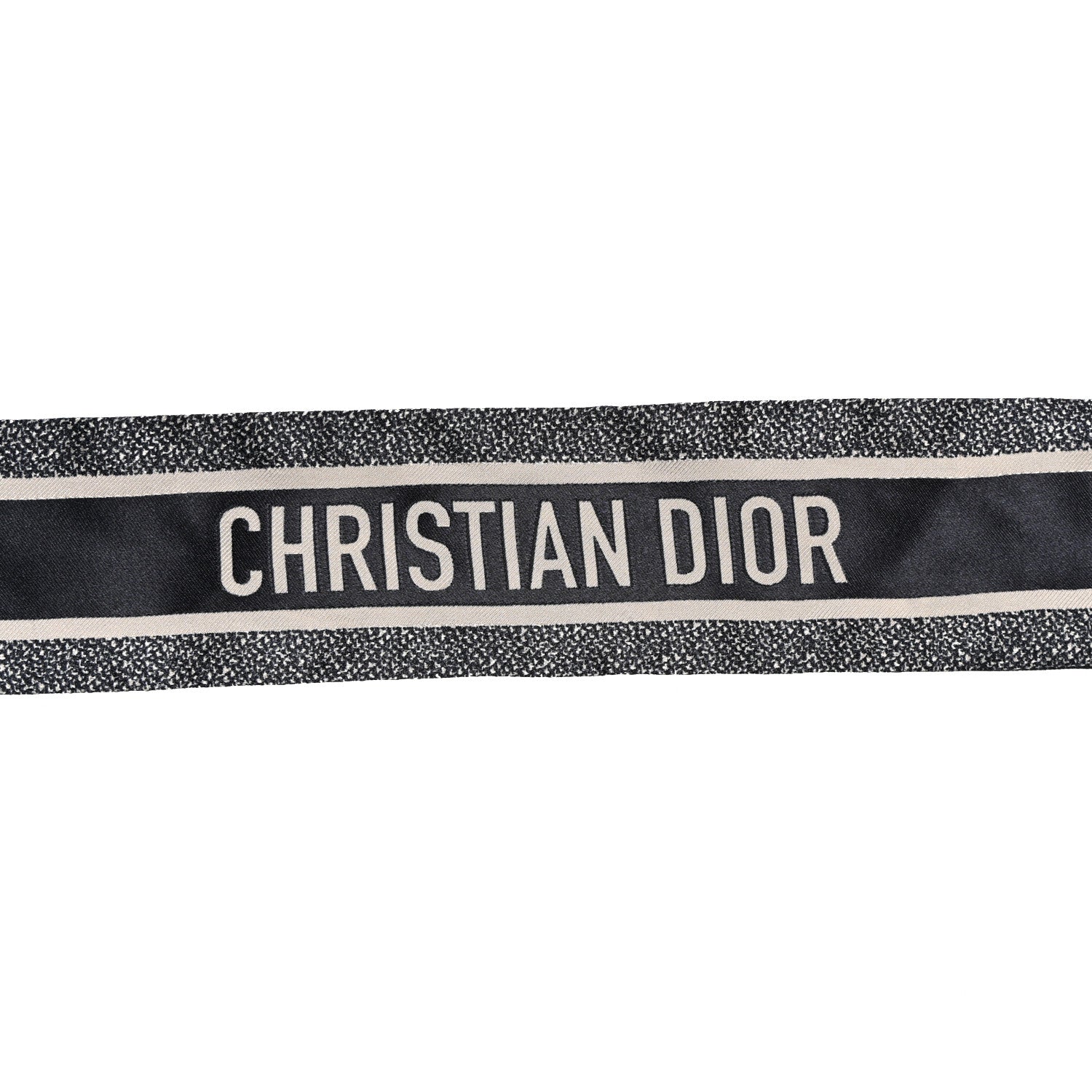 Christian Dior Silk Oblique Mitzah Scarf Blue 3 of 6