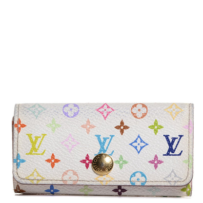 Louis Vuitton Monogram Multicolor Multicles 4 Key Holder White Litchi 1 of 8