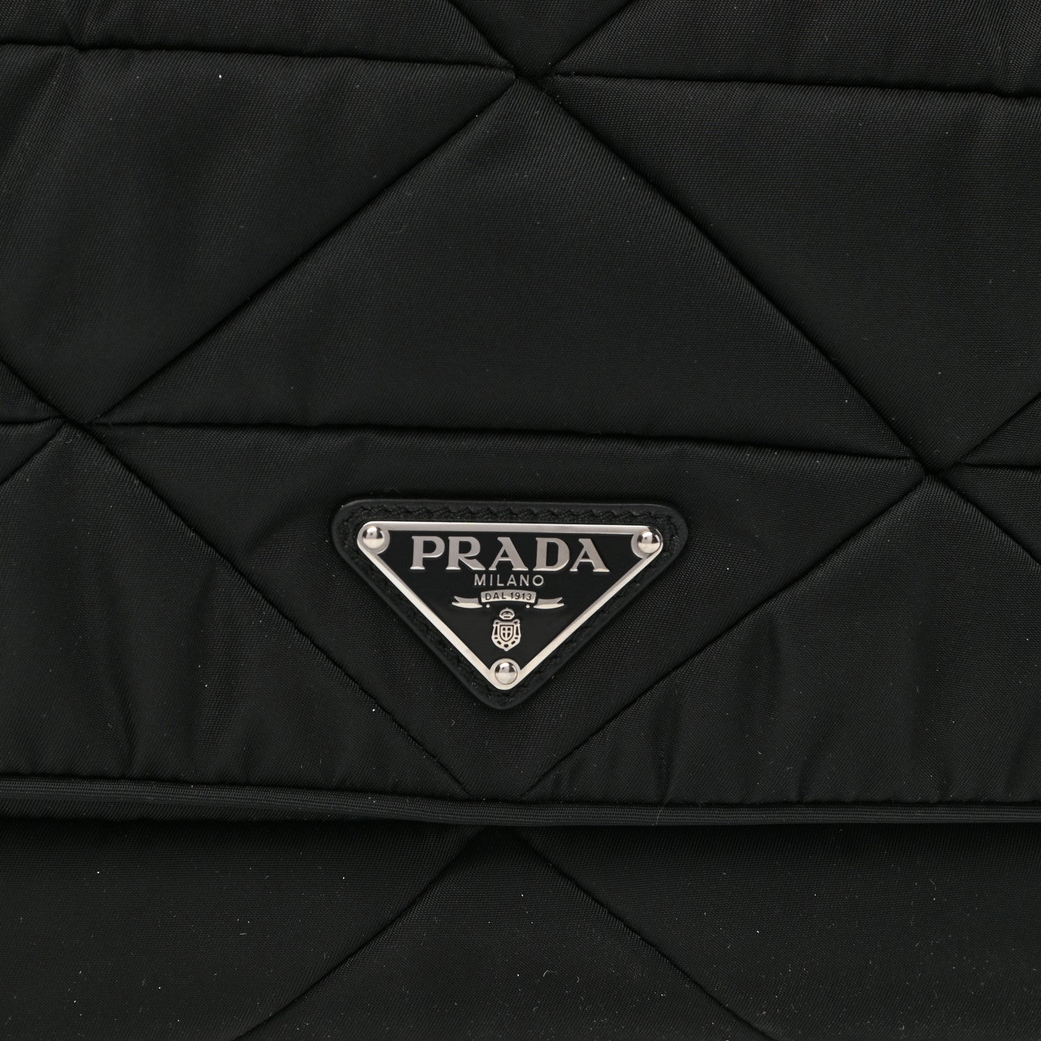 Prada Re-Nylon Quilted Padded Flap Shoulder Bag Black 12 of 12