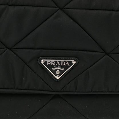 Prada Re-Nylon Quilted Padded Flap Shoulder Bag Black 12 of 12