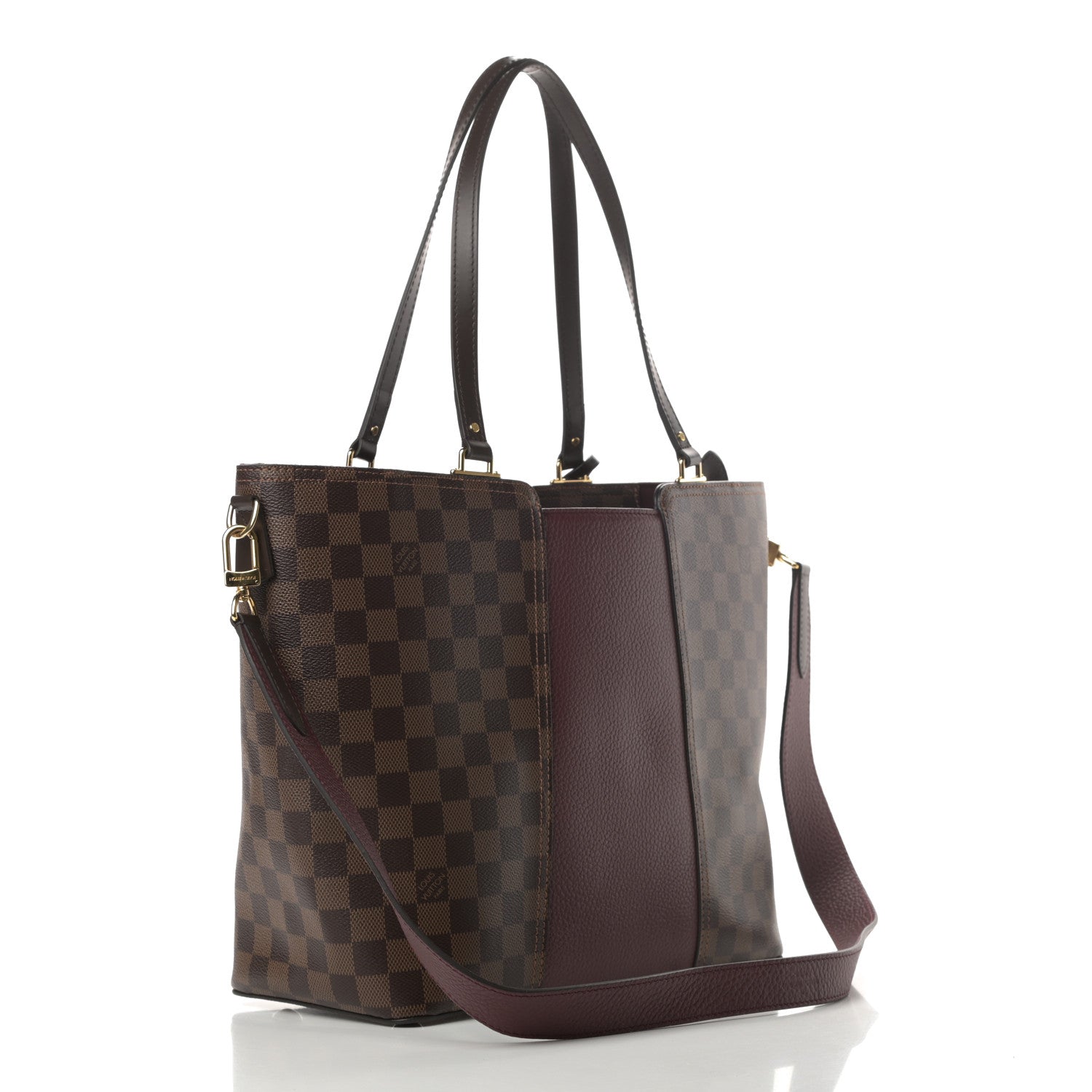 Louis Vuitton Damier Ebene Taurillon Jersey Bordeaux 3 of 11
