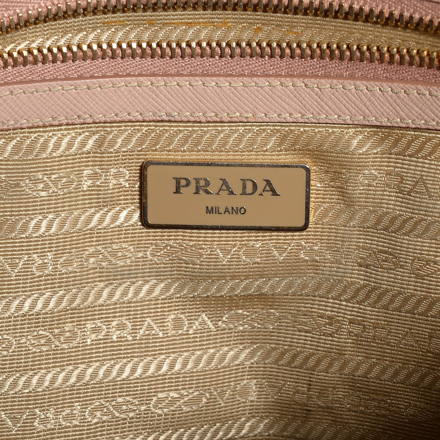 Saffiano Lux Small Double Zip Tote Cammeo