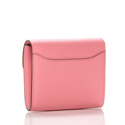 Hermes Epsom Constance Short Wallet Rose Confetti 3 of 7