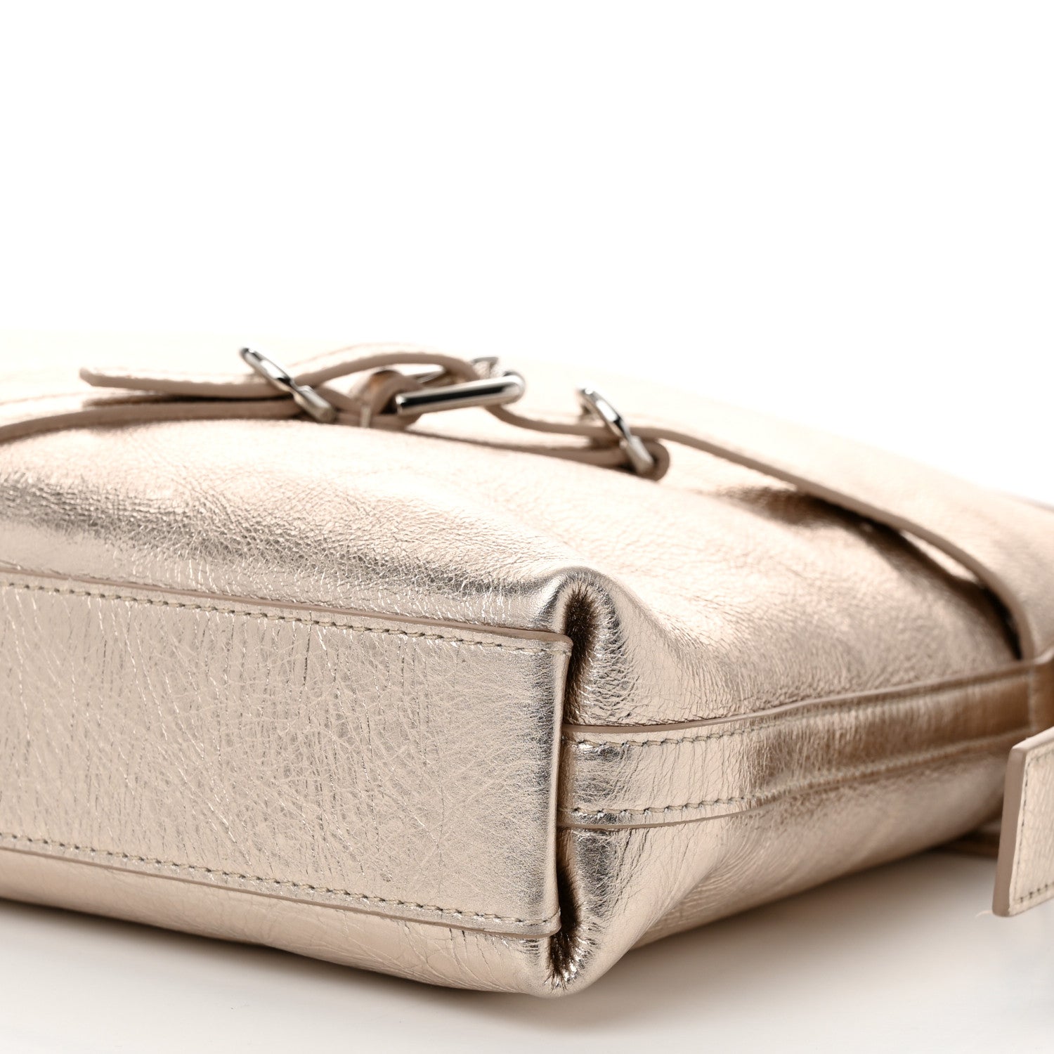 Givenchy Metallic Calfskin Medium Voyou Bag Dusty Gold 10 of 10