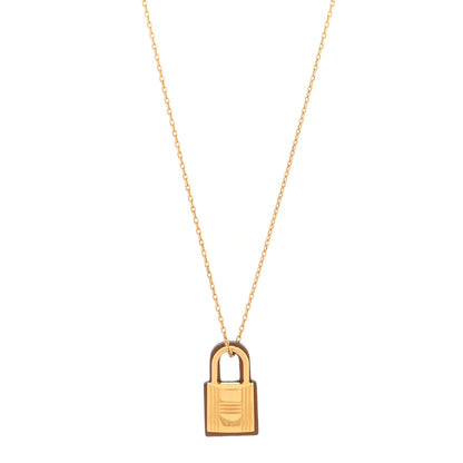 Hermes Swift Small O'Kelly Pendant Necklace Gold 1 of 6