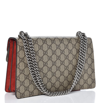 Gucci GG Supreme Monogram Small Dionysus Shoulder Bag Red 3 of 7