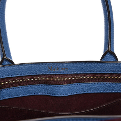 Mulberry Classic Grain Calfskin Small Bayswater Porcelain Blue 8 of 10