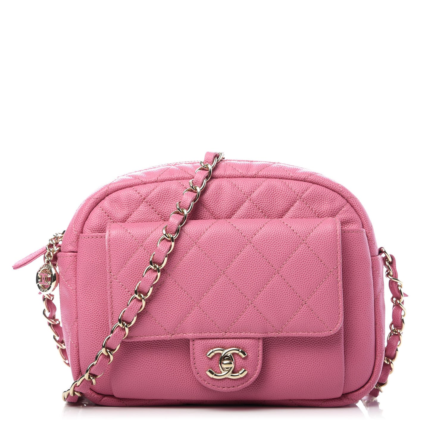 Caviar Quilted CC Day Camera Case Pink