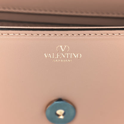 Valentino Garavani Calfskin Crystal Vlogo Small Loco Shoulder Bag Rose Cannelle 6 of 10