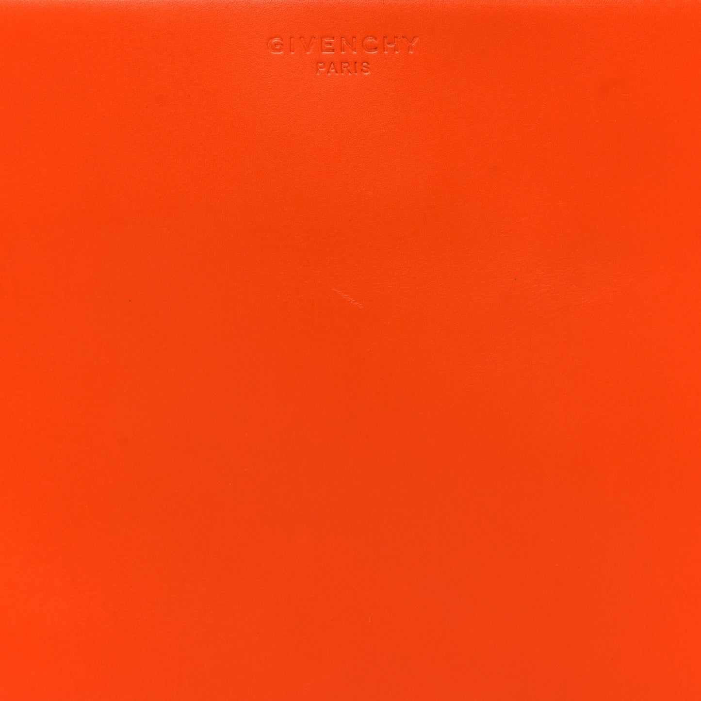 Calfskin Zip Pouch Orange