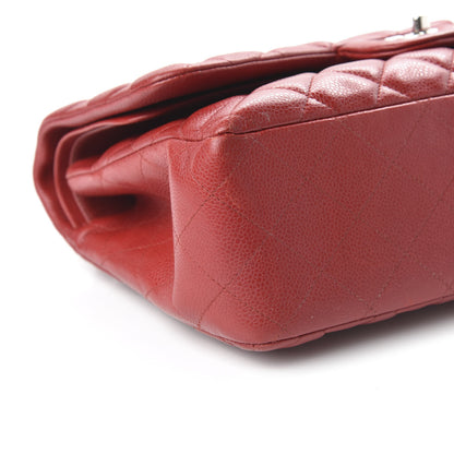 Chanel Caviar Quilted Jumbo Double Flap Red 7 of 11