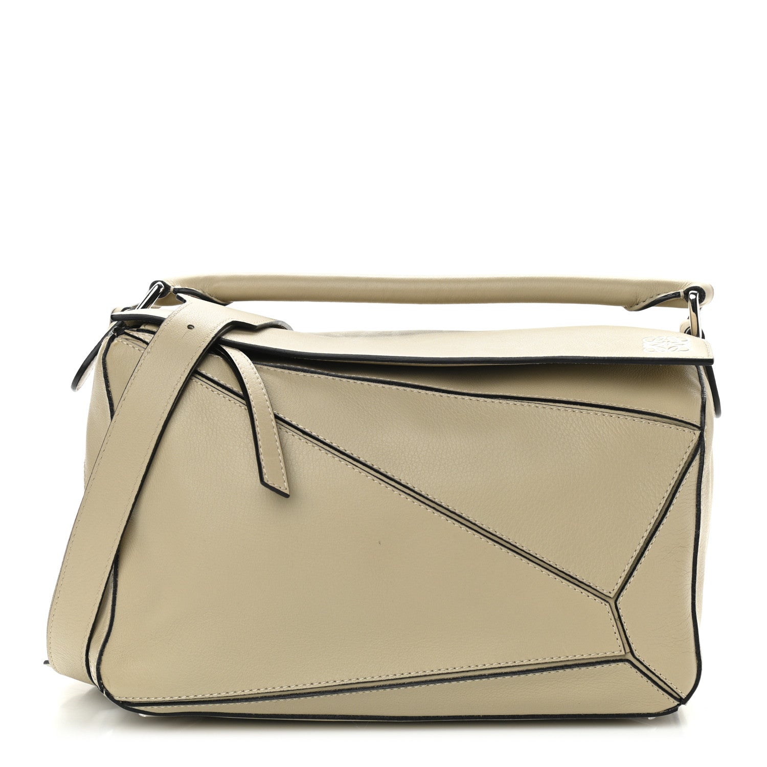 Loewe Calfskin Medium Puzzle Bag Light Oak 1 of 9