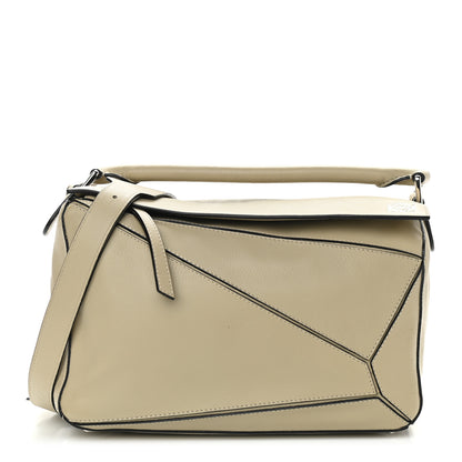 Loewe Calfskin Medium Puzzle Bag Light Oak 1 of 9