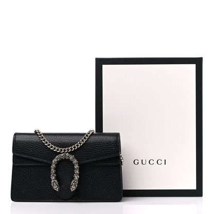 Gucci Calfskin Super Mini Dionysus Shoulder Bag Black 11 of 11