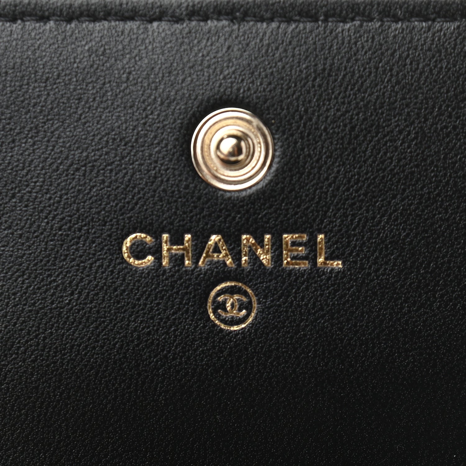 Chanel Lambskin Quilted My Chanel Lady Card Holder On Chain Black 6 of 9