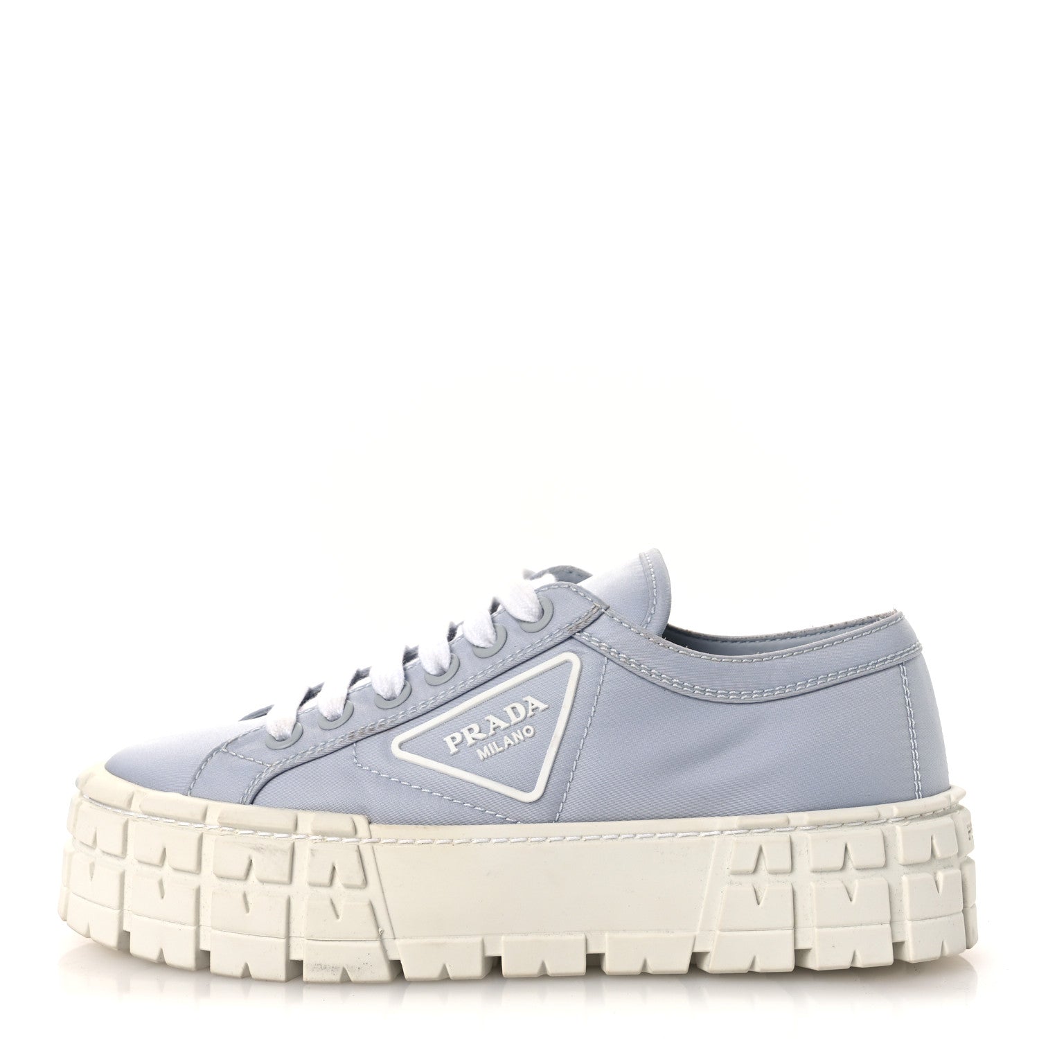 Prada Re-Nylon Gabardine Triangle Logo Double Wheel 50mm Sneakers 38 Cielo 1 of 12
