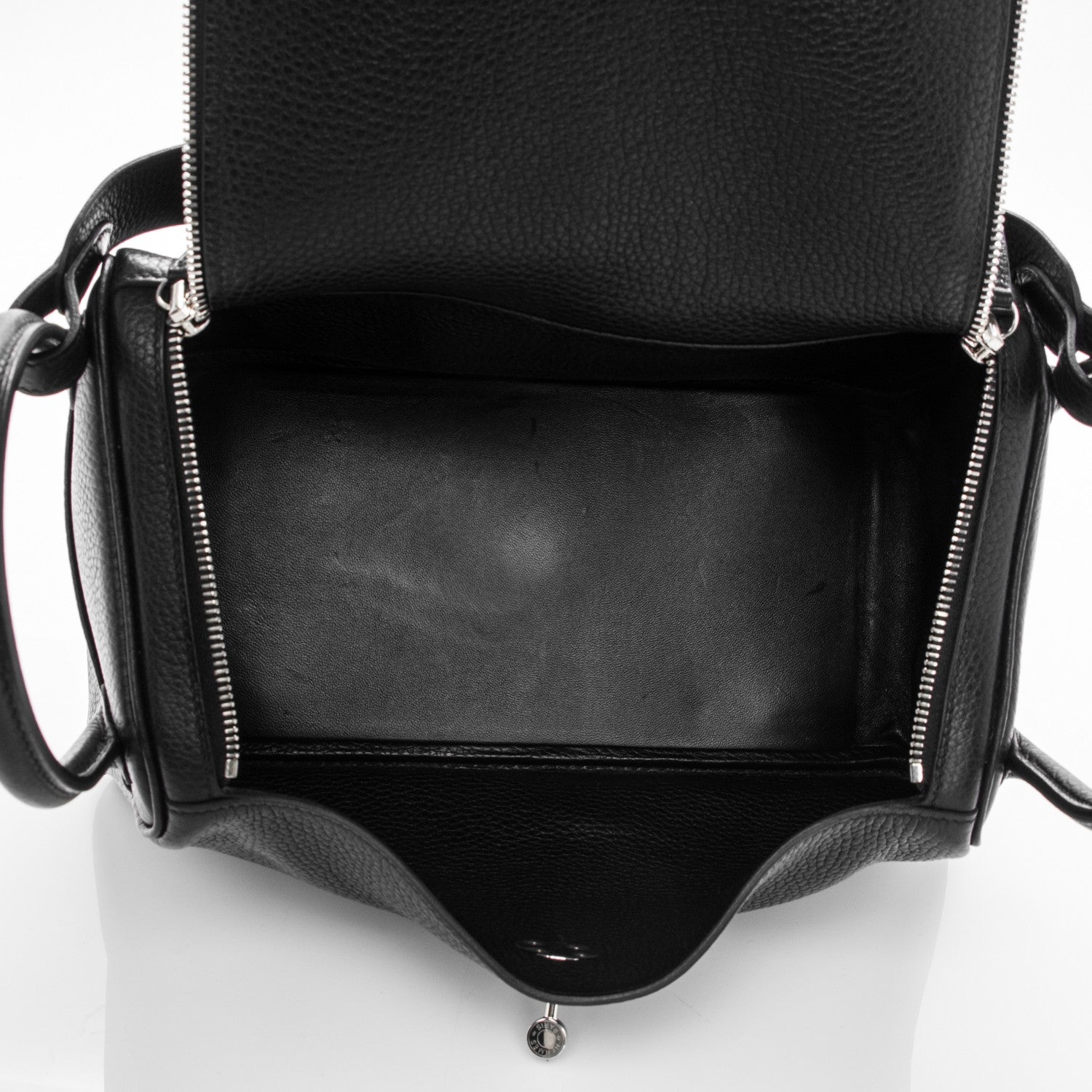 Hermes Taurillon Clemence Lindy 30 Black 7 of 7