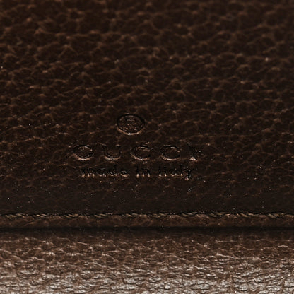 Gucci GG Supreme Monogram Textured Dollar Calfskin Web Ophidia Zip Around Card Case Wallet Beige Ebony New Acero 6 of 6