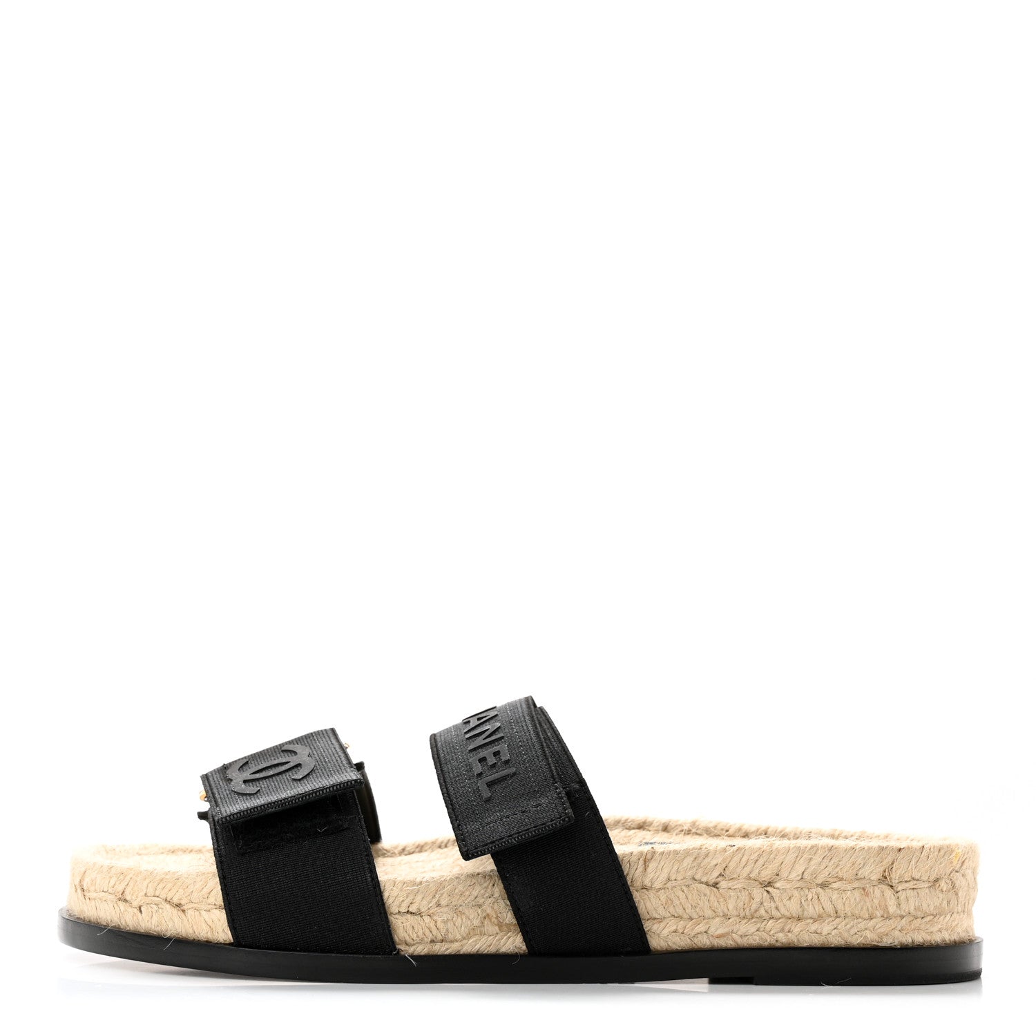 Chanel Lambskin Mules Elastic 37 Black 1 of 13