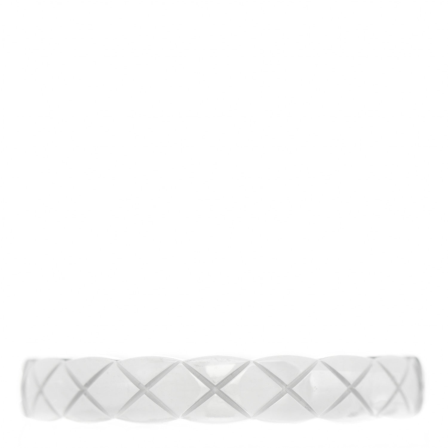 Chanel 18K White Gold Mini Coco Crush Ring 51 5.75 1 of 5