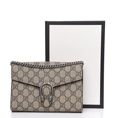 Gucci GG Supreme Monogram Mini Dionysus Chain Wallet Beige Taupe 10 of 10
