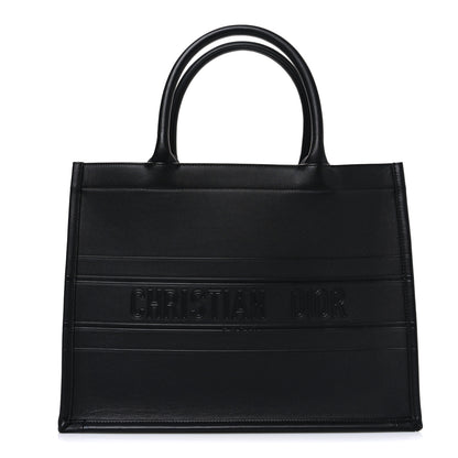 Christian Dior Calfskin Embossed Medium Book Tote Black 1 of 10