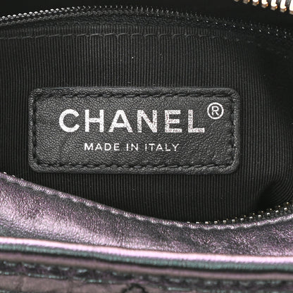 Chanel Iridescent Aged Calfskin Quilted Small Gabrielle Hobo Black 6 of 10