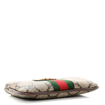 Gucci GG Supreme Monogram Web Ophidia Key Case Beige New Acero 4 of 7