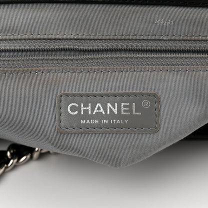 Chanel Washed Lambskin Quilted Medium Chain Around Messenger Black 6 of 10