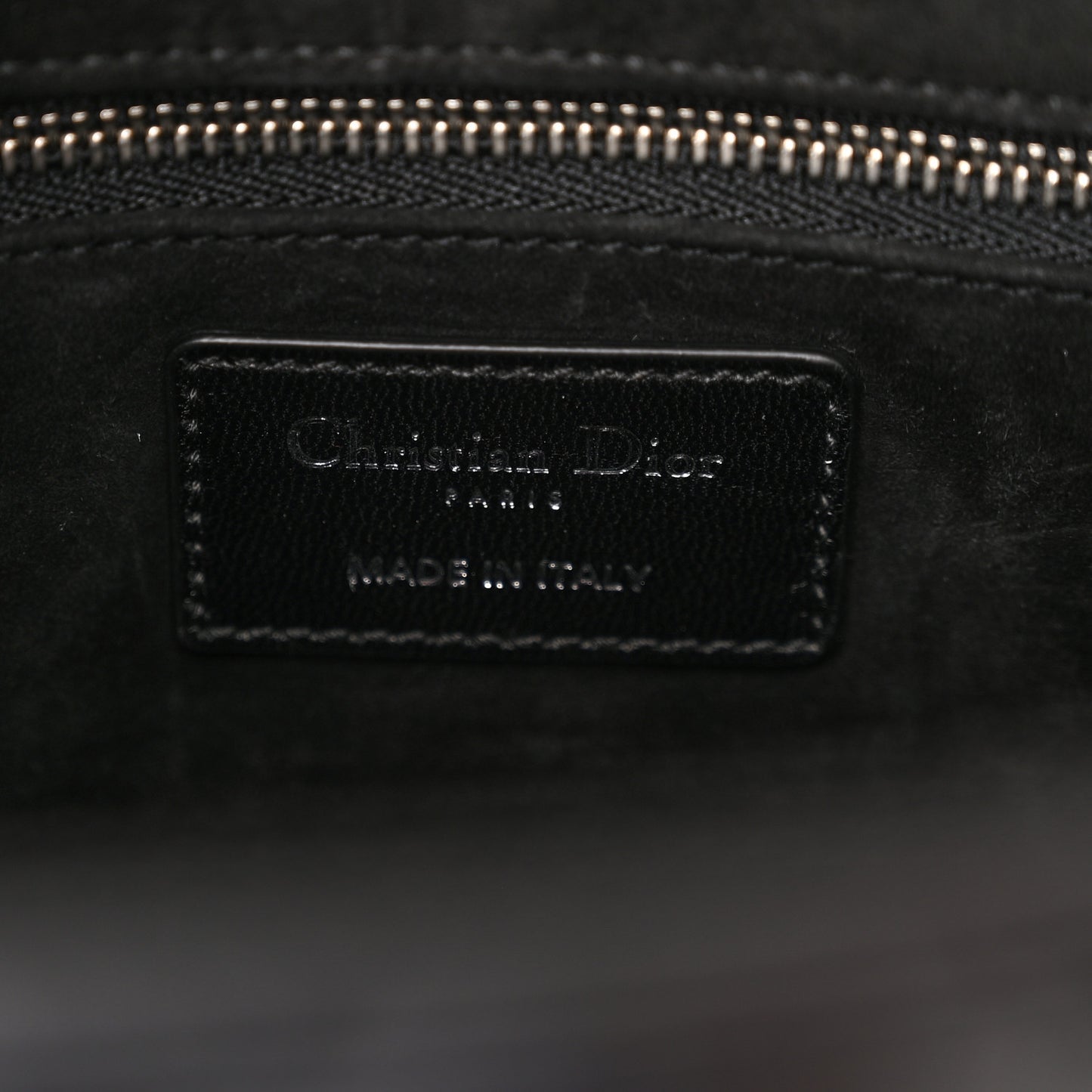 Lambskin Cannage Medium Lady Dior Black