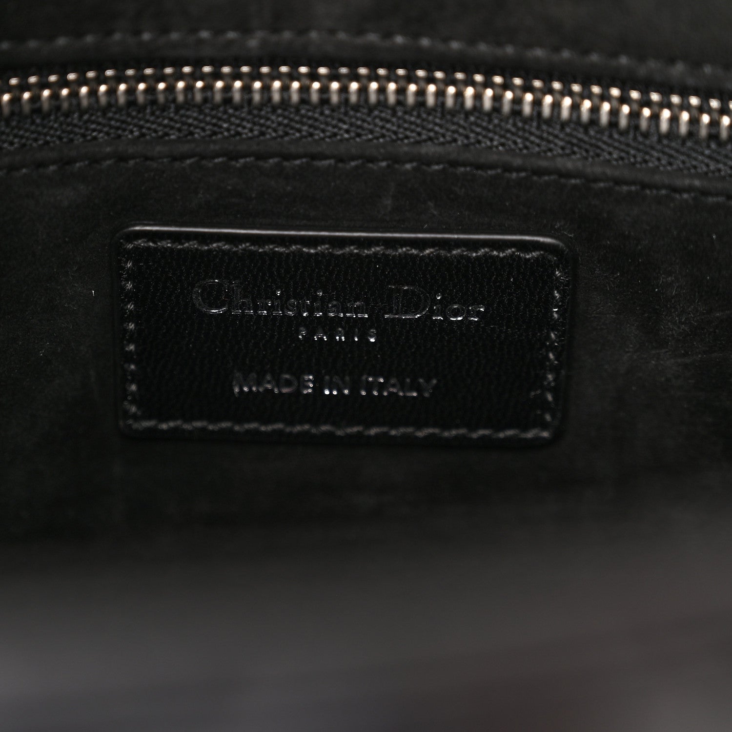 Christian Dior Lambskin Cannage Medium Lady Dior Black 6 of 10