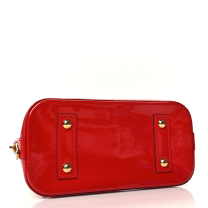 Louis Vuitton Vernis Alma BB Cherry 4 of 11