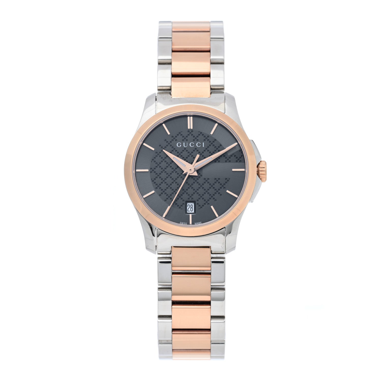 Gucci Stainless Steel 27mm G-Timeless Two Tone Quartz Watch Black 1 of 5