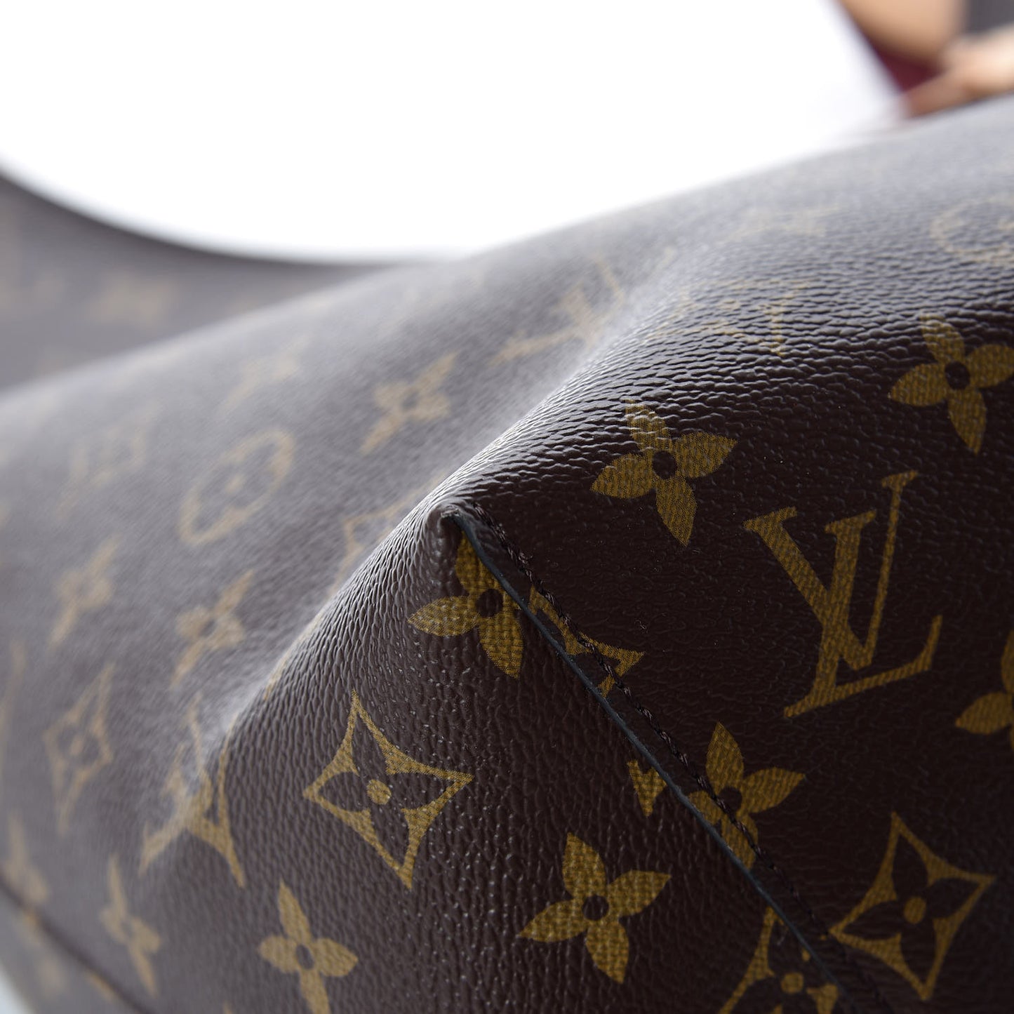 Monogram Flower Hobo Beige