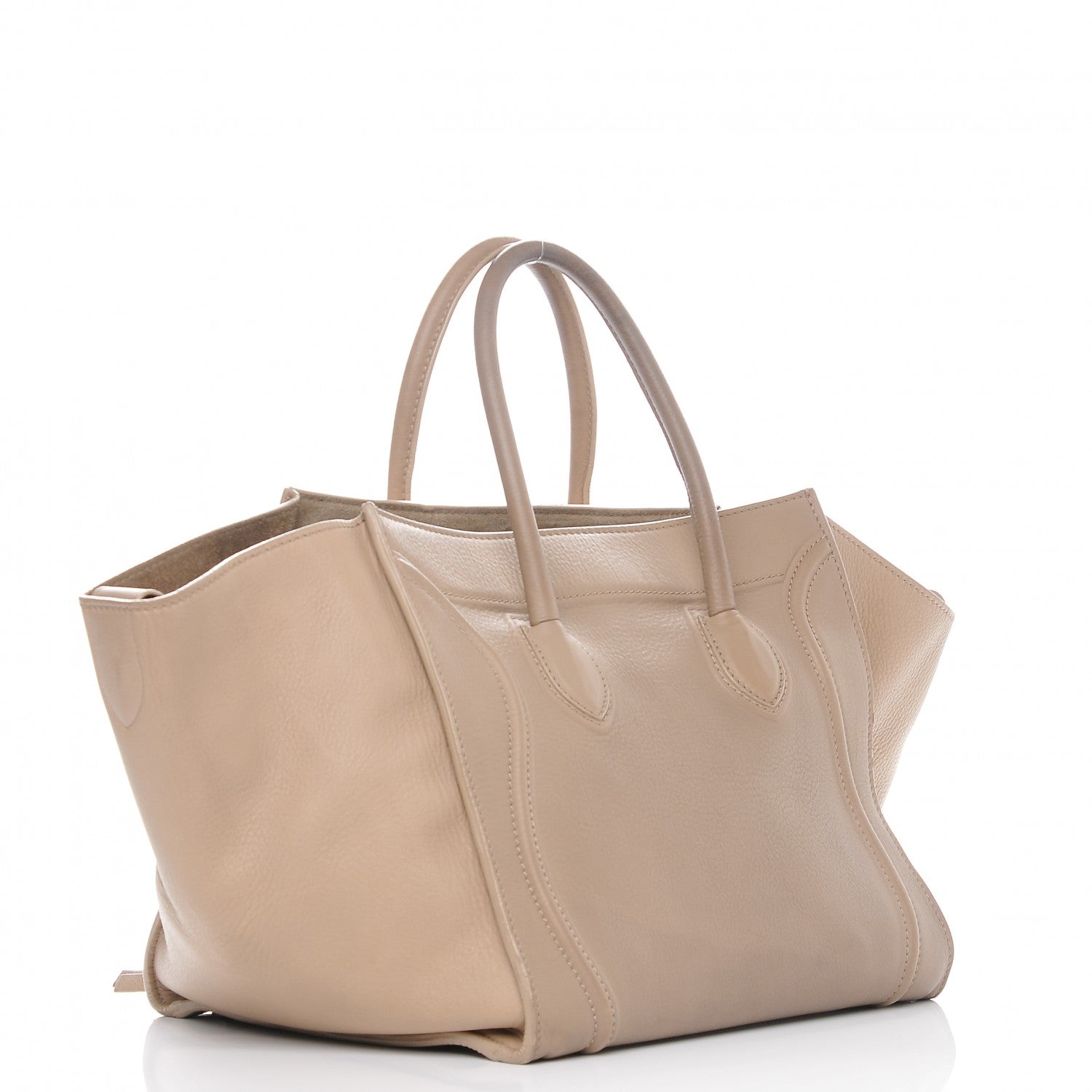 Celine Supple Calfskin Medium Phantom Luggage Light Khaki 3 of 14