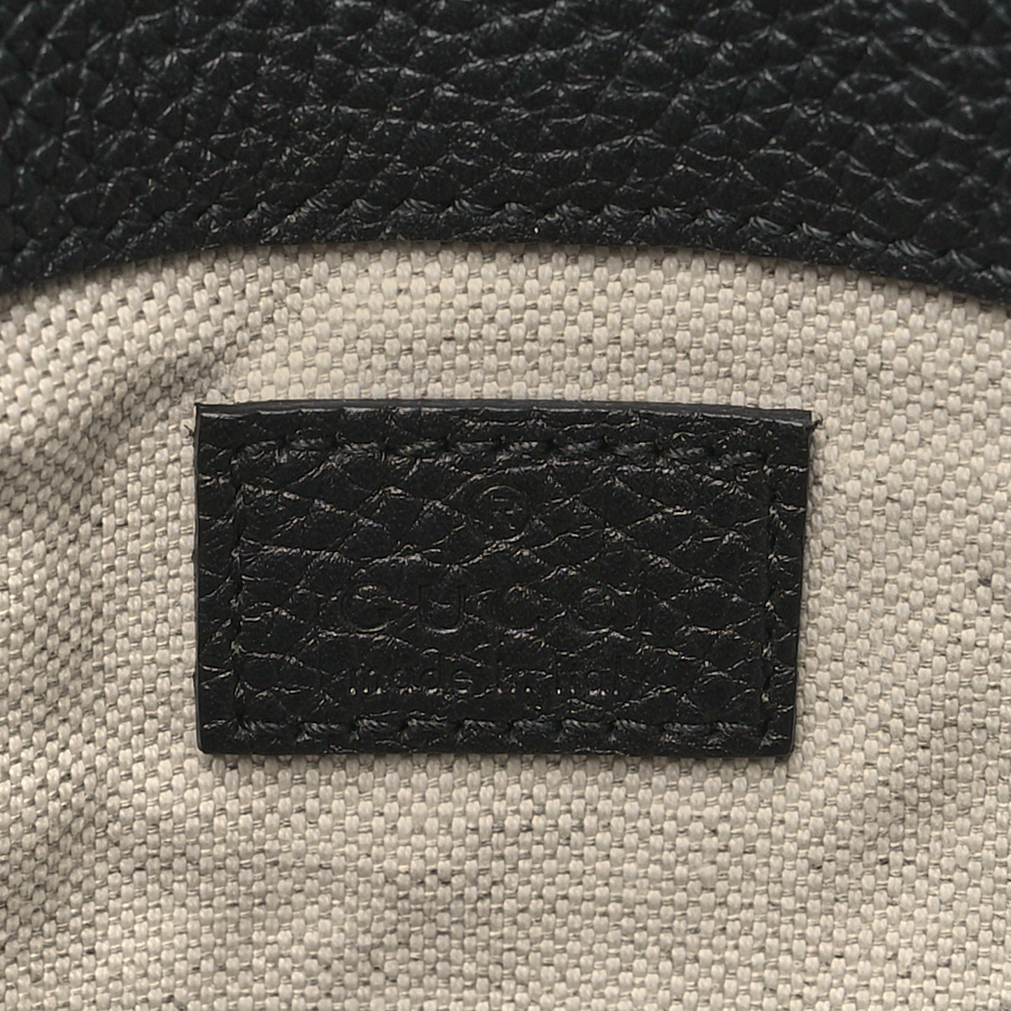 Piuma Calfskin Jumbo GG Embossed Small Messenger Bag Black