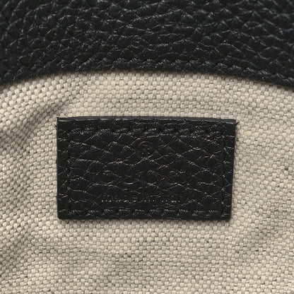 Gucci Piuma Calfskin Jumbo GG Embossed Small Messenger Bag Black 6 of 10