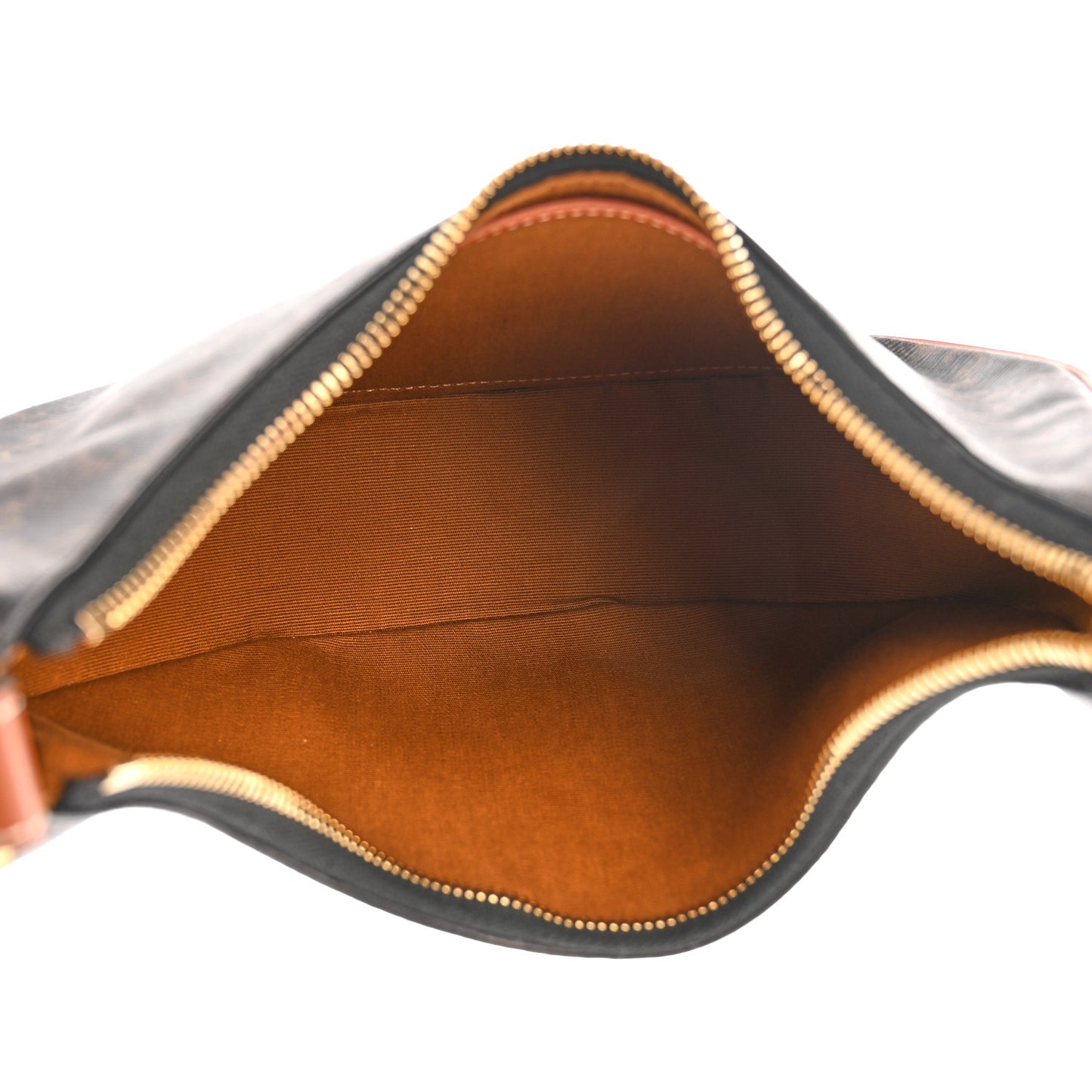 Triomphe Canvas Calfskin Ava Shoulder Bag Tan