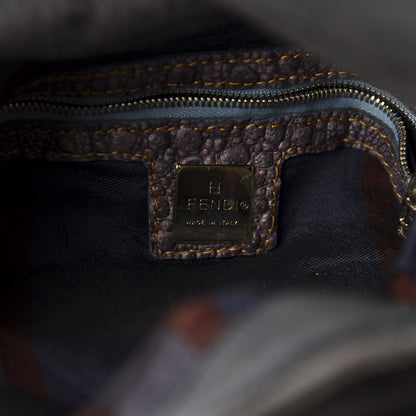 Fendi Denim Mama Baguette Blue 9 of 10
